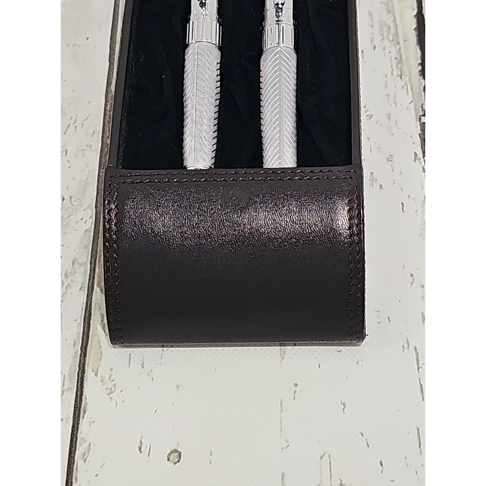 Vintage Cutter & Buck Pen Set In Original Leather Case